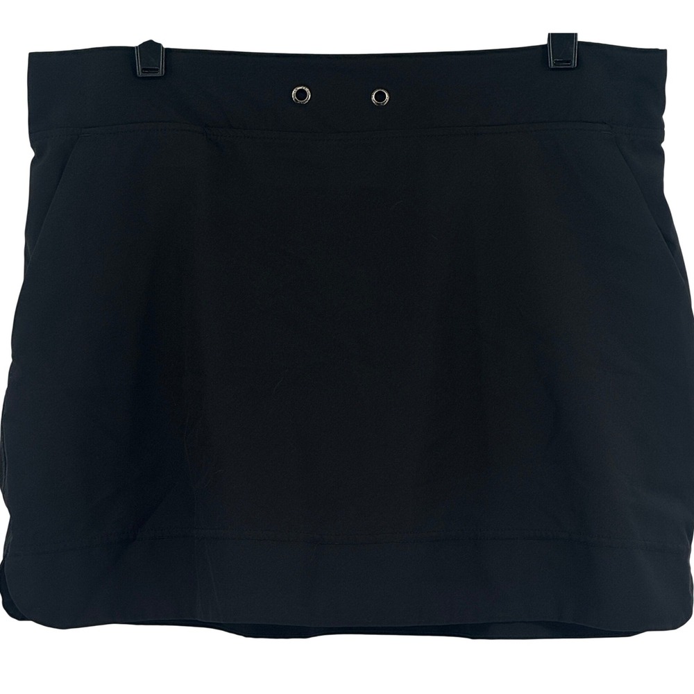 Gaiam Womens Black Athletic Skort Pocketed Tennis Golf Skirt Size Medium